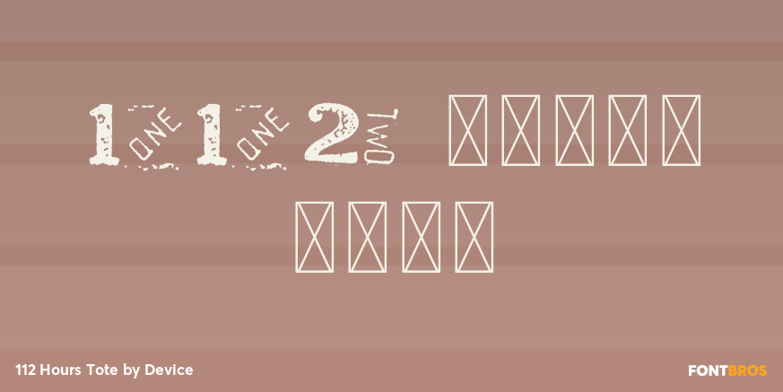 112 Hours Tote Poster