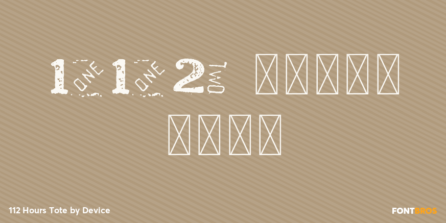 112 Hours Tote Poster