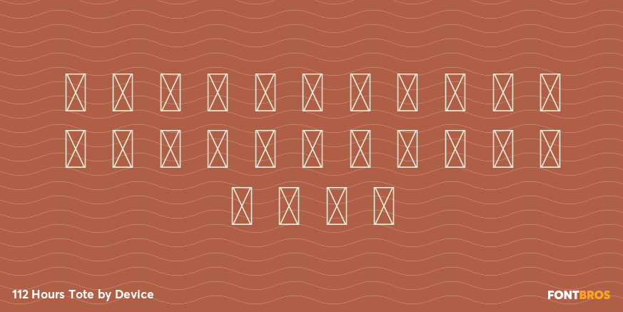 112 Hours Tote Font Poster #3