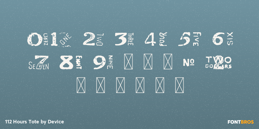 112 Hours Tote Font Poster #4