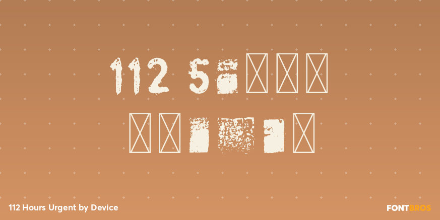 112 Hours Urgent Poster