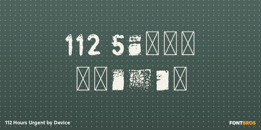 112 Hours Urgent Poster