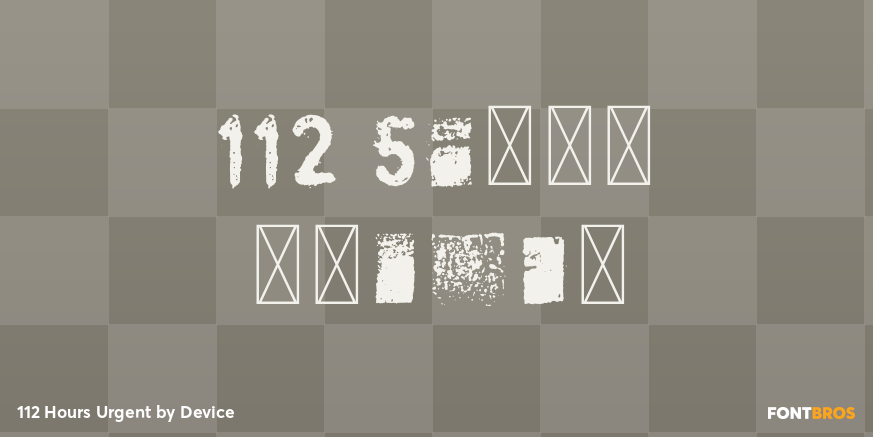 112 Hours Urgent Poster