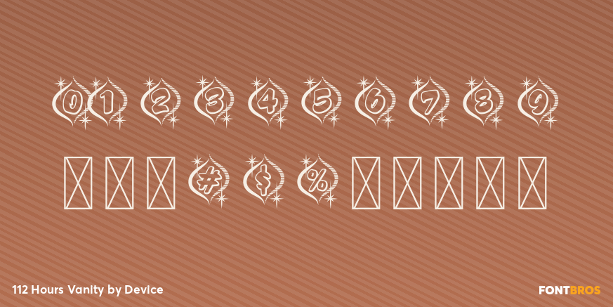 112 Hours Vanity Font Poster #4