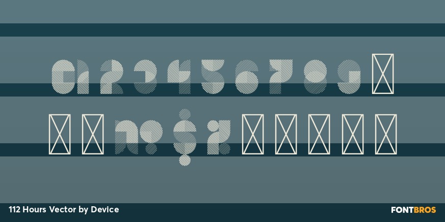 112 Hours Vector Font Poster #4