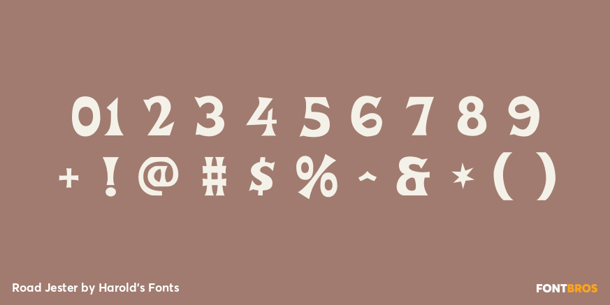 Road Jester Font Poster #1