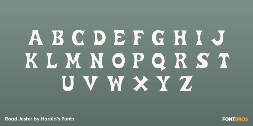 Road Jester Font Poster #2