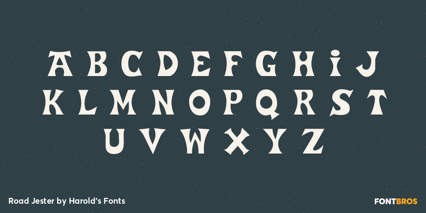 Road Jester Font Poster #3