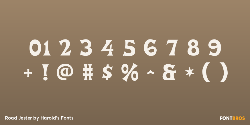 Road Jester Font Poster #4