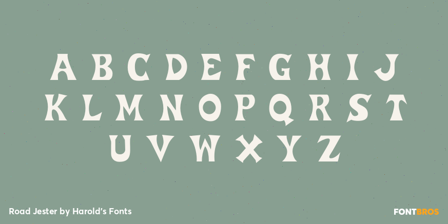 Road Jester Font Poster #1