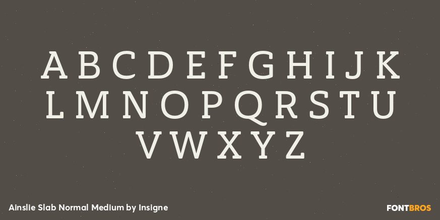 Ainslie Slab Normal Medium Font Poster #2