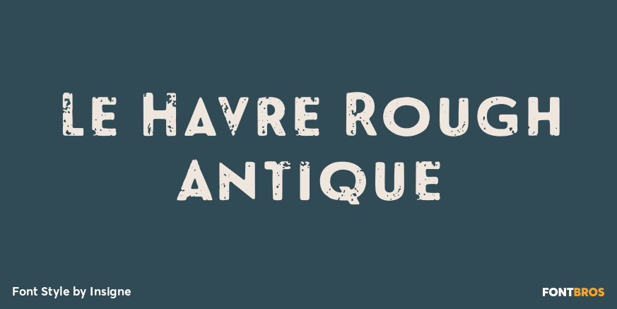 Le Havre Rough Antique Poster