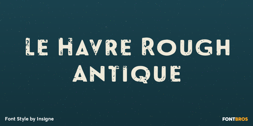 Le Havre Rough Antique Poster