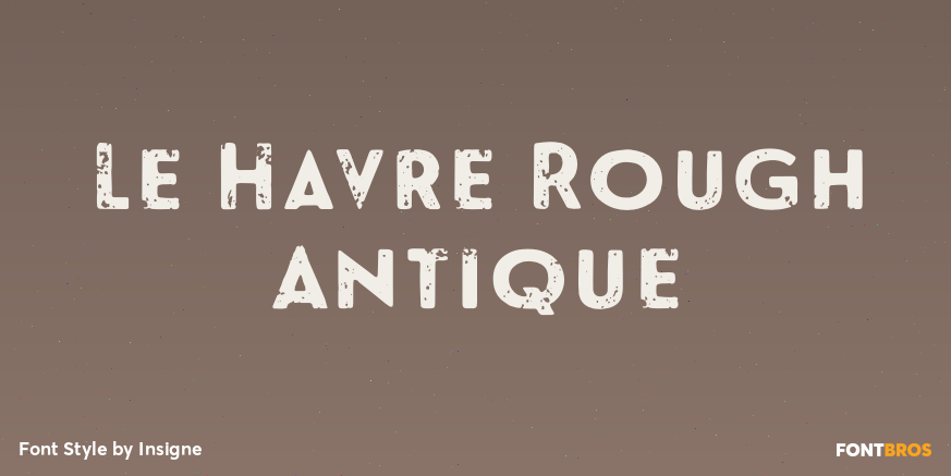 Le Havre Rough Antique Poster