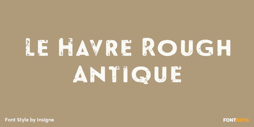 Le Havre Rough Antique Poster