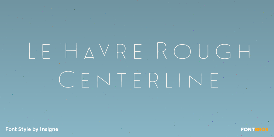 Le Havre Rough Centerline Poster