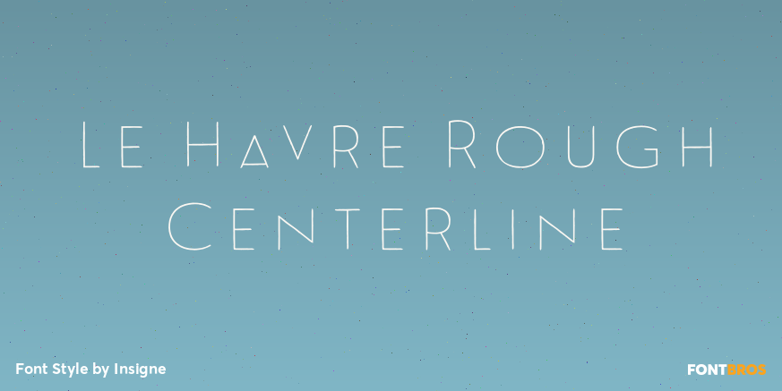 Le Havre Rough Centerline Poster