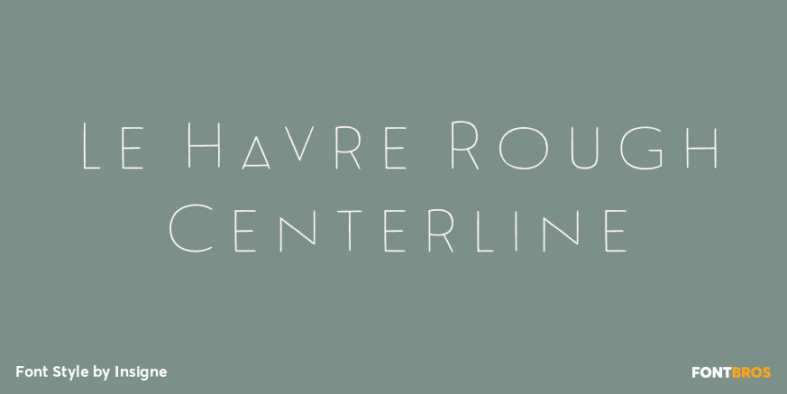Le Havre Rough Centerline Poster