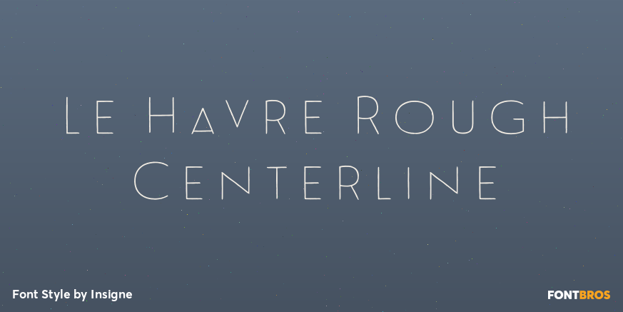 Le Havre Rough Centerline Poster