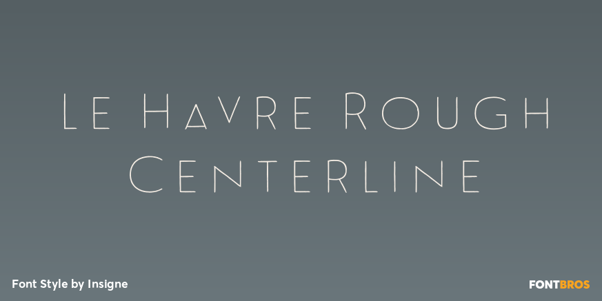 Le Havre Rough Centerline Poster