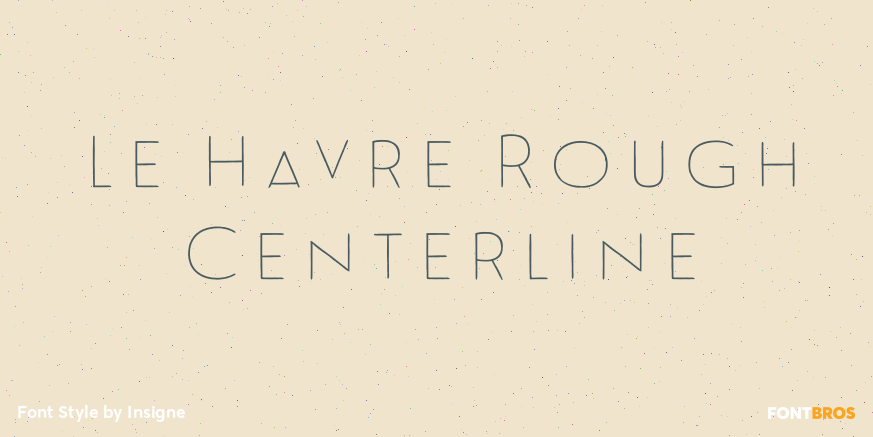 Le Havre Rough Centerline Poster
