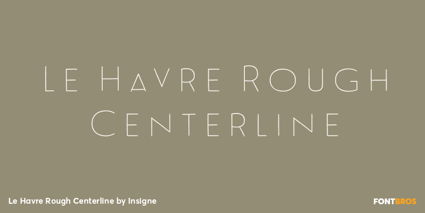 Le Havre Rough Centerline Poster