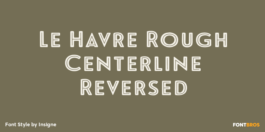 Le Havre Rough Centerline Reversed Poster