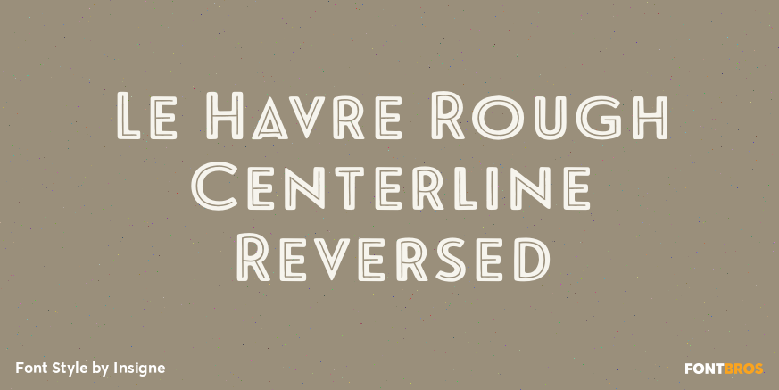 Le Havre Rough Centerline Reversed Poster
