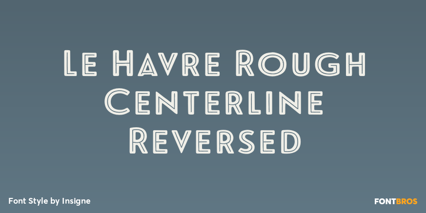 Le Havre Rough Centerline Reversed Poster