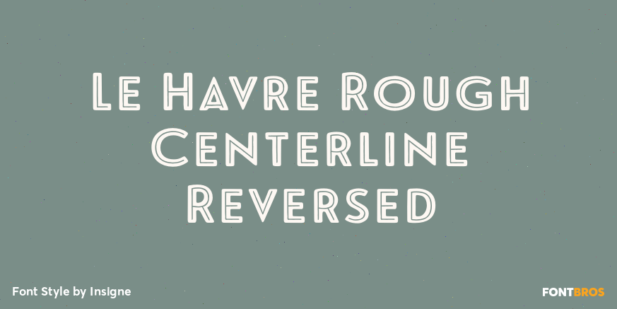 Le Havre Rough Centerline Reversed Poster