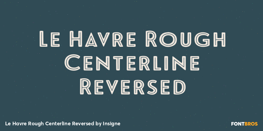 Le Havre Rough Centerline Reversed Poster