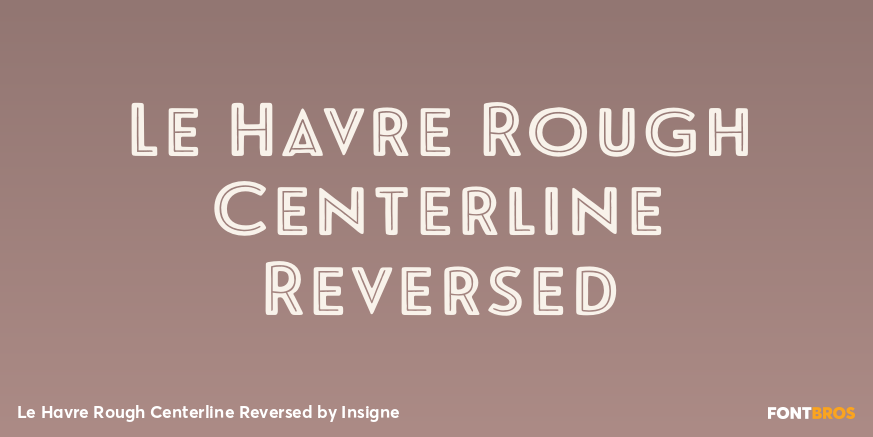 Le Havre Rough Centerline Reversed Poster