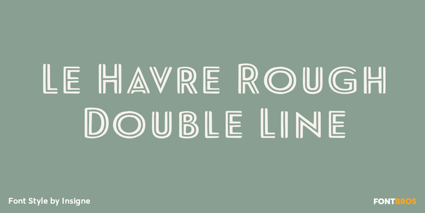 Le Havre Rough Double Line Poster