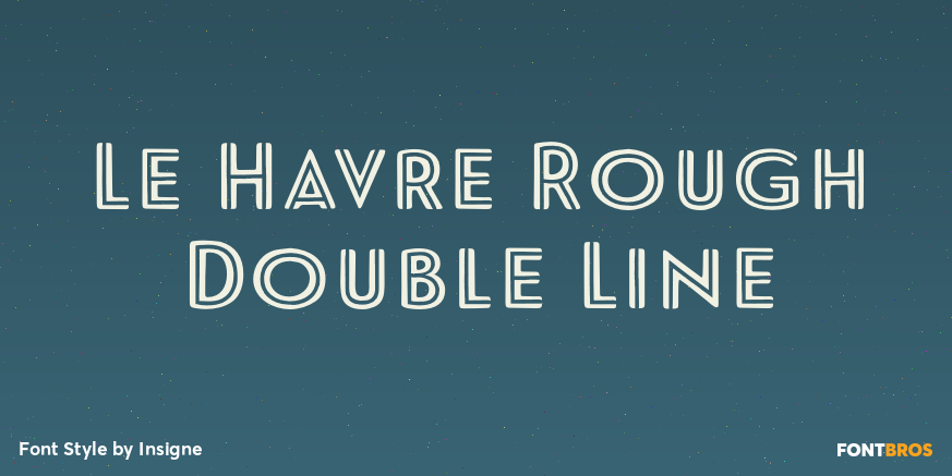 Le Havre Rough Double Line Poster