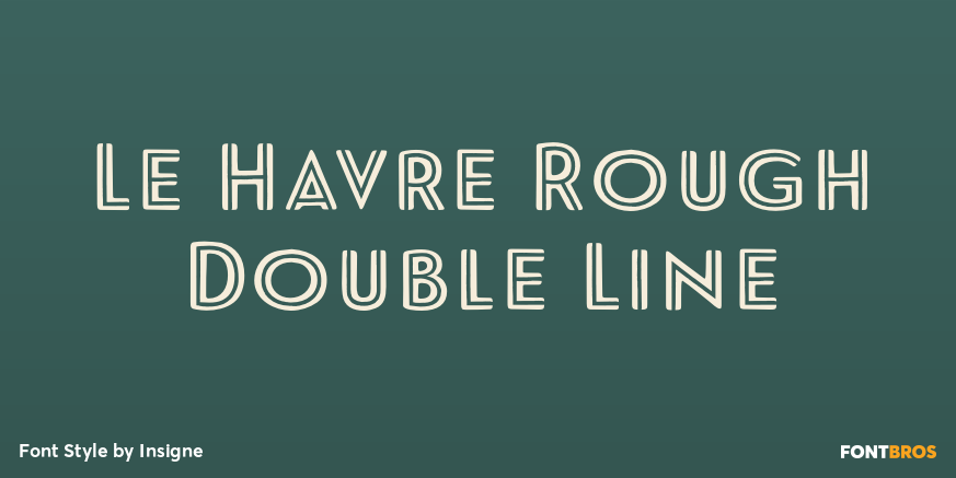 Le Havre Rough Double Line Poster
