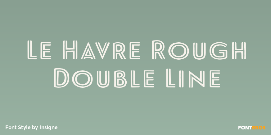 Le Havre Rough Double Line Poster
