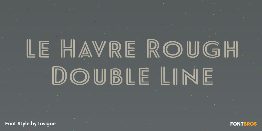 Le Havre Rough Double Line Poster