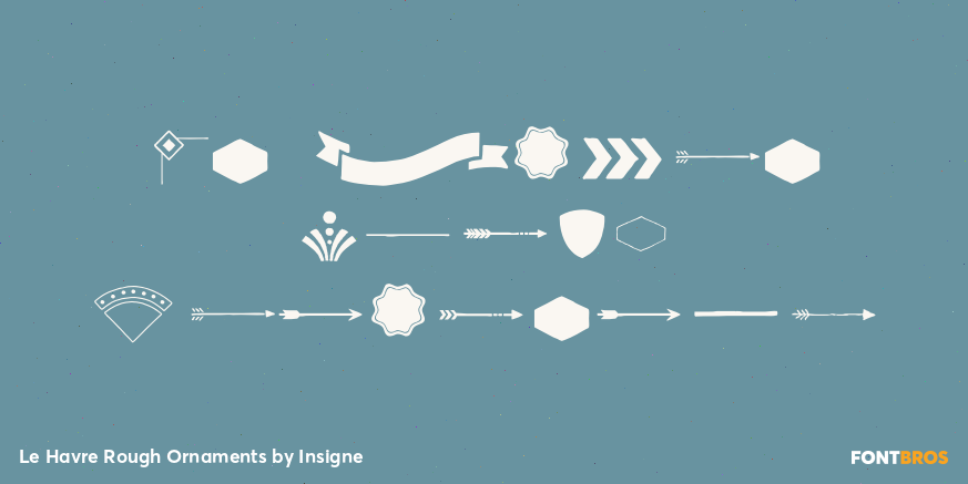 Le Havre Rough Ornaments Poster