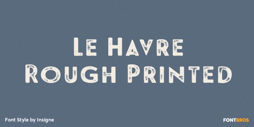 Le Havre Rough Printed Poster