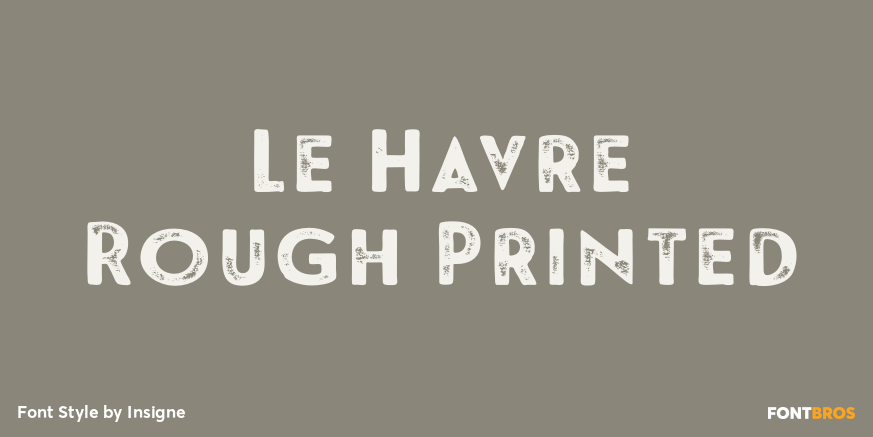 Le Havre Rough Printed Poster