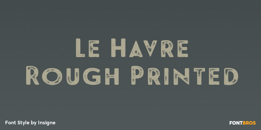 Le Havre Rough Printed Poster