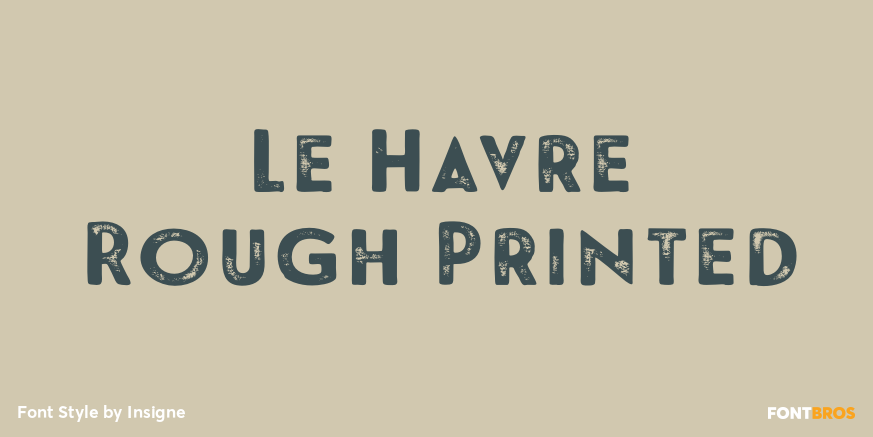 Le Havre Rough Printed Poster
