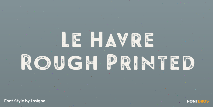 Le Havre Rough Printed Poster
