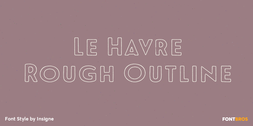 Le Havre Rough Outline Poster