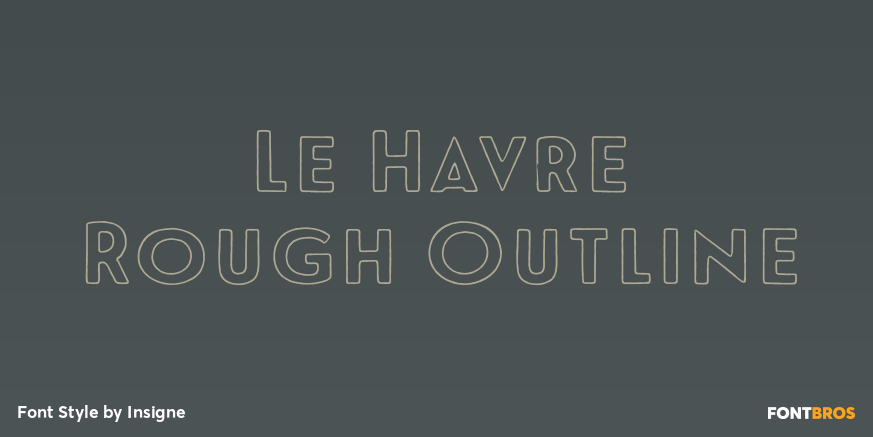 Le Havre Rough Outline Poster