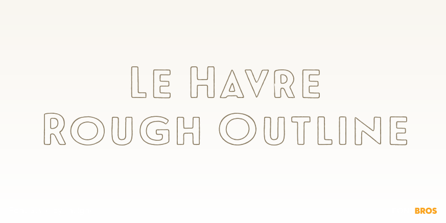 Le Havre Rough Outline Poster