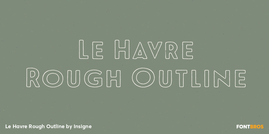 Le Havre Rough Outline Poster