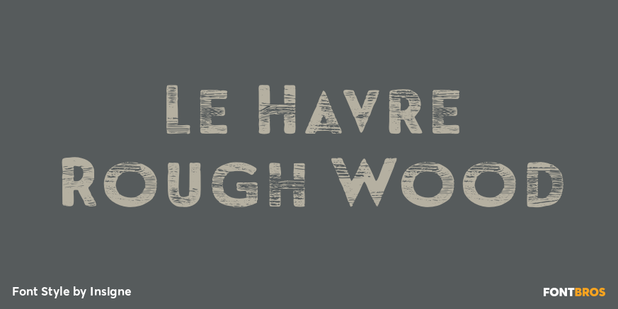 Le Havre Rough Wood Poster