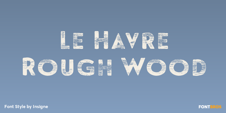 Le Havre Rough Wood Poster