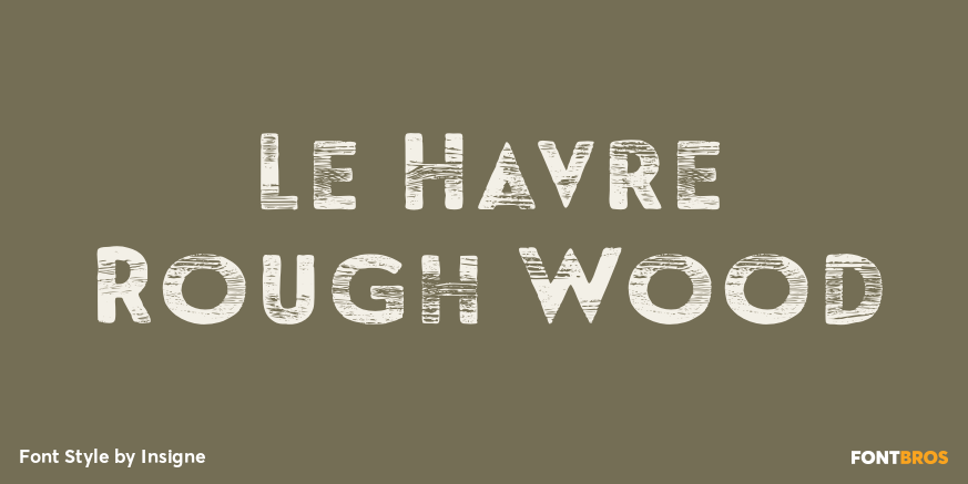 Le Havre Rough Wood Poster